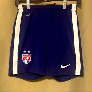 Nike USA National Soccer Team Shorts Blue Dri-Fit  (GS) size XS